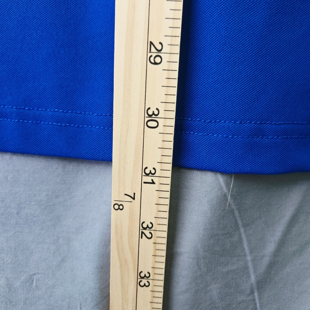 MAELREG Performance Polo Shirt Blue XL Golf‎ Athletic Short Sleeve Button Up Top - Picture 9 of 10